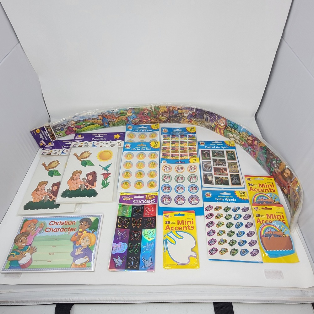 CHILDREN'S MINISTRY Church Homeschool Classroom Supplies Stickers Lot of 14 NOS